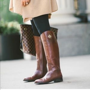 Tory Burch Brown Ashlynn Riding Boots, Size 9